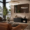 Cama Meble Cama LIVERTI TV cabinet 150x42x48 juodas