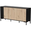 Cama Meble Komoda - Cama Merci 151 X 40 X 74 Cm, Juoda/Artisano ąžuolas