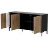 Cama Meble Komoda - Cama Merci 151 X 40 X 74 Cm, Juoda/Artisano ąžuolas