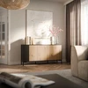 Cama Meble Komoda - Cama Merci 151 X 40 X 74 Cm, Juoda/Artisano ąžuolas