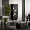 Cama Meble Cama MOUNTAIN display cabinet 54x40x180 juodas + auksinis