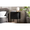 Cama Meble Cama Bedside table 2 pcs PALAZZO BIS 45x39xH59 mat juodas