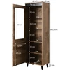 Cama Meble Spinta - Nord 60x38x182,5 Cm Ąžuolo Wotan/antracito