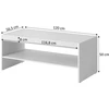 Cama Meble Kavos Staliukas - PAFOS 120x60 cm Baltas Matinis