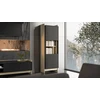 Cama Meble Cama PORTO 59x38x180 display cabinet oak/juodas