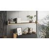 Cama Meble Cama Shelf PORTO 150x18x16.5 oak/juodas