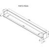 Cama Meble Cama Shelf PORTO 150x18x16.5 oak/juodas