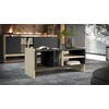 Cama Meble Lovos baldai Lova PORTO suolas/stalas 100x50x46 ąžuolas/juodas