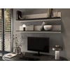 Cama Meble Cama 2-piece shelf SOHO 125x20x20 cashmere + juodas