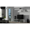 TV staliukas Cama Meble Televizoriaus Stovas - Cama Soho 140 Balta/Pilka Blizgi