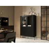 Cama Meble Cama VERA display cabinet 110x40x160 matt juodas