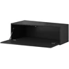 Cama Meble TV staliukas VIGO SLANT '90', 30/90/40 (spalva: Juoda/Blizgi juoda)