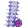 CASUAL LOVE Vibrating Ring Sleeve Violetinė - Flexible TPR, Adjustable Size
