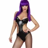 Chilirose Bodies Chilirose CR 3573 Juodas Bodysuit L/XL - Vinyl Finish &amp; Decorative Spikes