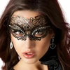 Chilirose CR 3706 Decorative Juodas Brass Mask with Crystals O/S