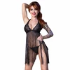 Chilirose Babydolls Chilirose CR 4462 Juodas Babydoll Set with Lace Details L/XL