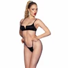 Chilirose Summer Chilirose CR 4668 Juodas Adjustable Satin Bikini, Size L