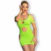 Chilirose Dresses Chilirose CR 4671 Seamless Mini Dress Neon Žalias S/M