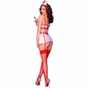 Chilirose Costumes Chilirose CR 4868 Nurse Costume Set Baltas/Raudona Size M