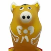CONDOMERIE Hand-Painted Decorative Latex Model Pig Sitting Geltona