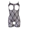 Cottelli Collection Juodas Lace Catsuit Shorts L/XL with Arm Gauntlets