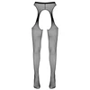 Cottelli Collection Juodas Suspender-Style Net Tights L/XL