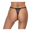 Cottelli Lingerie String Flower S/M - Embroidered Tulle, Removable Chains