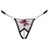 Cottelli Lingerie String Flower S/M - Embroidered Tulle, Removable Chains
