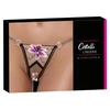 Cottelli Lingerie String Flower S/M - Embroidered Tulle, Removable Chains