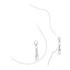 Crave - Leather Nipple Tassels Juodas Sidabrinis