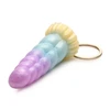 Xr Brands Creature Cocks Mystique Unicorn Pastel Silicone Keychain 3.1in