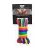 Xr Brands Cuerda Arcoiris Neon Rainbow Bondage Rope 32ft Durable Nylon 7.6mm
