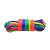 Xr Brands Cuerda Arcoiris Neon Rainbow Bondage Rope 32ft Durable Nylon 7.6mm