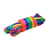 Xr Brands Cuerda Arcoiris Neon Rainbow Bondage Rope 32ft Durable Nylon 7.6mm