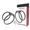 Darkness Sensations Darkness Adjustable Dual Ring System Leather &amp; Rubber Universal Fit