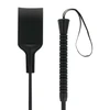 Darkness Sensations Darkness Fetish Juodas Wide Whip 53cm - Durable PVC, Ergonomic Handle