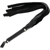 Darkness Sensations Darkness Juodas Bondage Whip 51 cm - Elegant Faux Leather Priedas
