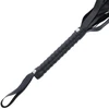 Darkness Sensations Darkness Juodas Bondage Whip 51 cm - Elegant Faux Leather Priedas