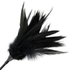 Darkness Sensations Darkness Juodas Feather Dual-Sided Intimate Crop, 48 cm