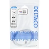 Deltaco USBC-1407M 1m 10Gbps 5A 100W Baltas (Baltas) USB-C Laidas