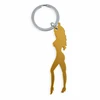 Diablo Picante Gold Metal Keychain with Stylish Silhouette &amp; Bottle Opener