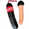 Diablo Picante Model Blood Sausage - Premium Silicone Intimate Toy, Juodas-Raudona, 20 cm