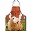 Diablo Picante Sheep Apron - Playful Party Polyester Apron, Adjustable Fit