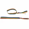 Pride Diablo Picante Sidabrinis Bracelet with Rainbow Flag Accents, Adjustable