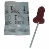 Diablo Picante Strawberry &amp; Cherry Flavour Candy Lollipop Raudona 13g