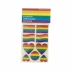 Pride Diablo Picante Temporary Tattoos LGBT Rainbow Flag Set - 12 Pieces