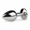 Diogol Aliuminio Intimate Plug Sidabrinis/Rožinė S - Crystal Accent, Small Size