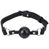 Doc Johnson Ball Gag Vegan Leather Adjustable Juodas 55mm