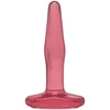 Doc Johnson Crystal Jellies 4" Small Plug, Flexible, Rožinė