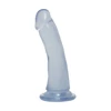 Doc Johnson Crystal Jellies Slim Model 6.5'' Transparent Suction Base